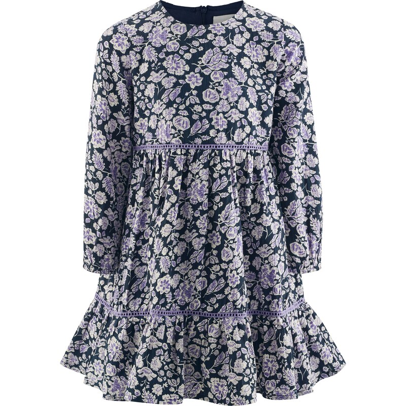 happy girls Šaty modrozelená / levanduľová / šedobiela 60868335