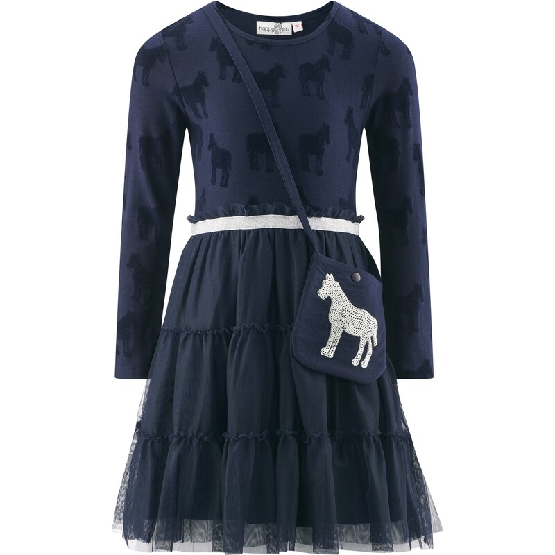 happy girls Šaty námornícka modrá / námornícka modrá / strieborná 60868356