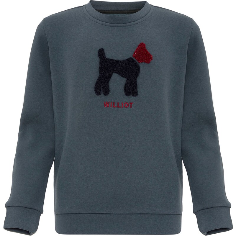 Williot Mikina námornícka modrá / indigo / burgundská 60683937