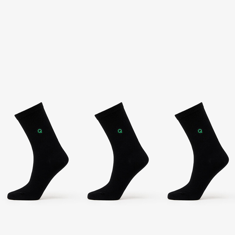 Queens Essential Short Crew Socks 3-Pack Black 43-46 59716769