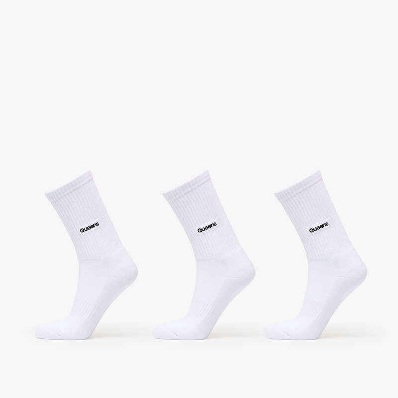 Queens Essential Basic Crew Socks 3-Pack White 39-42 59716763