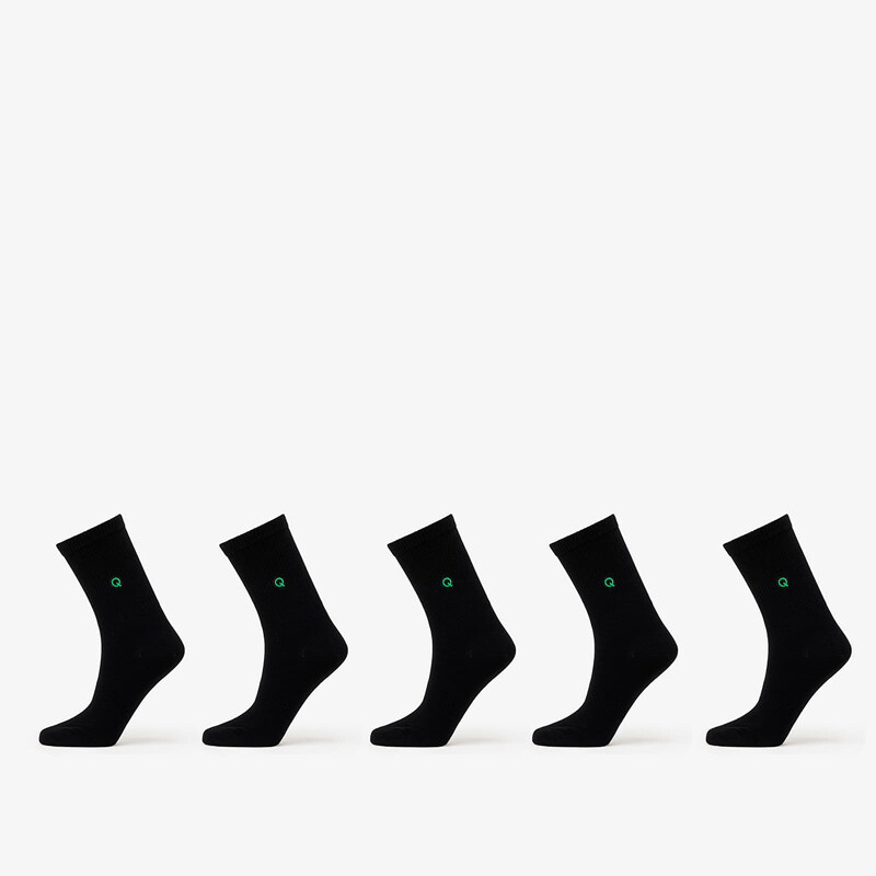Queens Essential Short Crew Socks 5-Pack Black 39-42 59716757