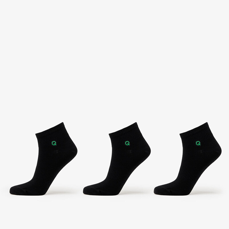 Queens Essential Ankle Socks 3-Pack Black 43-46 59716766