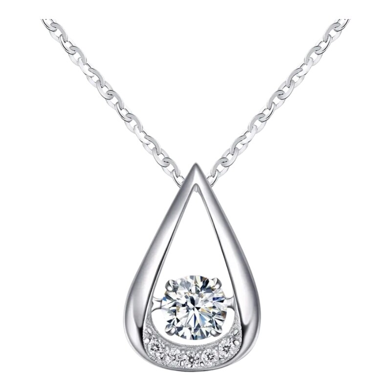 MAJYA Strieborná retiazka s príveskom SLZA ŠŤASTIA 11280 64582264