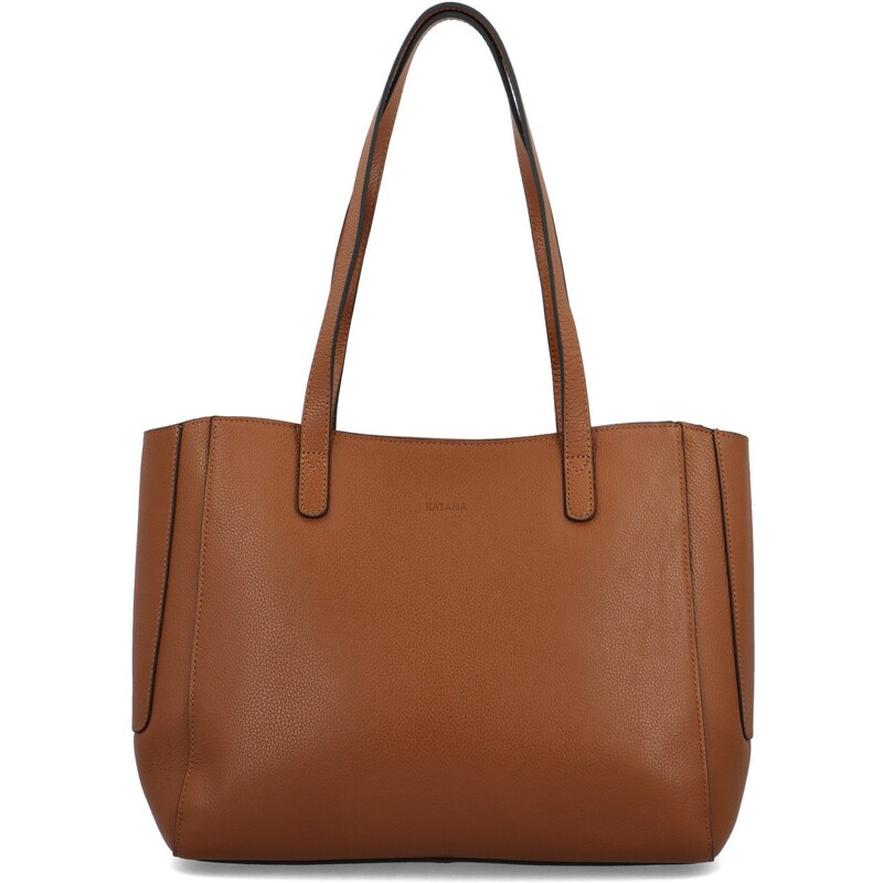 Dámska kožená kabelka cez rameno hnedá - Katana Laima hnedá 59775254