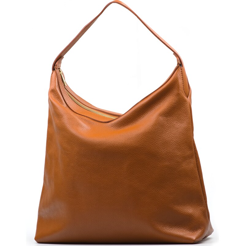 Blaire Kožená kabelka Gena koňakovo hnedá 64987705