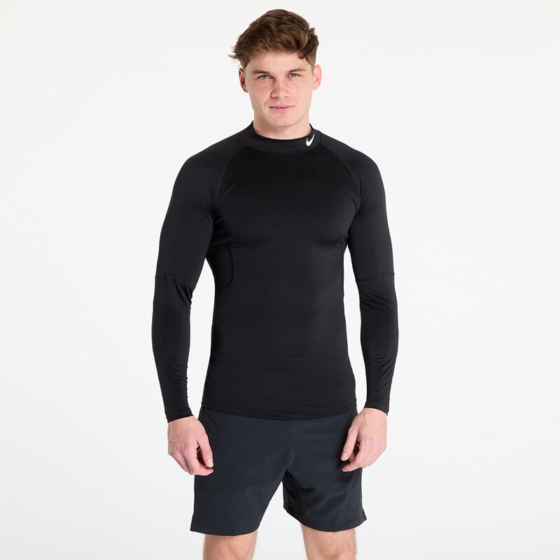 Tričko Nike Pro Mens Dri-FIT Fitness Mock-Neck Long-Sleeve Top Black/ 59716755