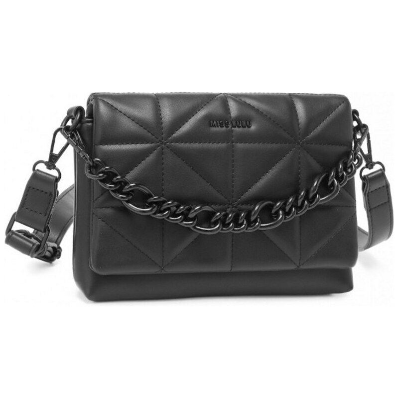 Konofactory Čierna extravagantná crossbody kabelka Chain 59717988