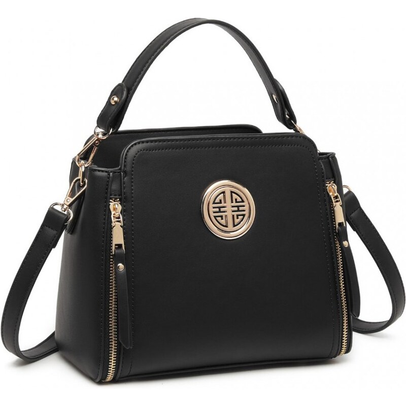 Konofactory Čierna zdobená crossbody kabelka „Aura“ 59717993