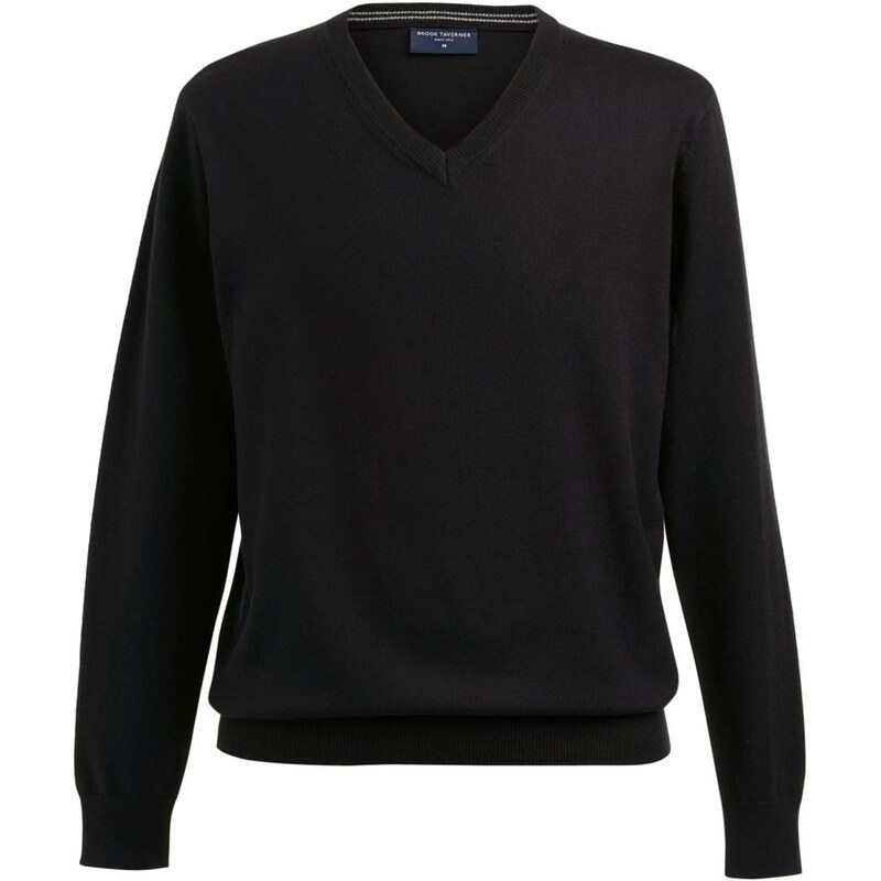 Pánsky sveter do V merino vlna Berlin Brook Taverner 62679092