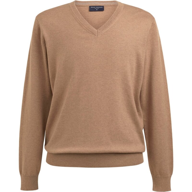 Pánsky sveter do V merino vlna Berlin Brook Taverner 62679096