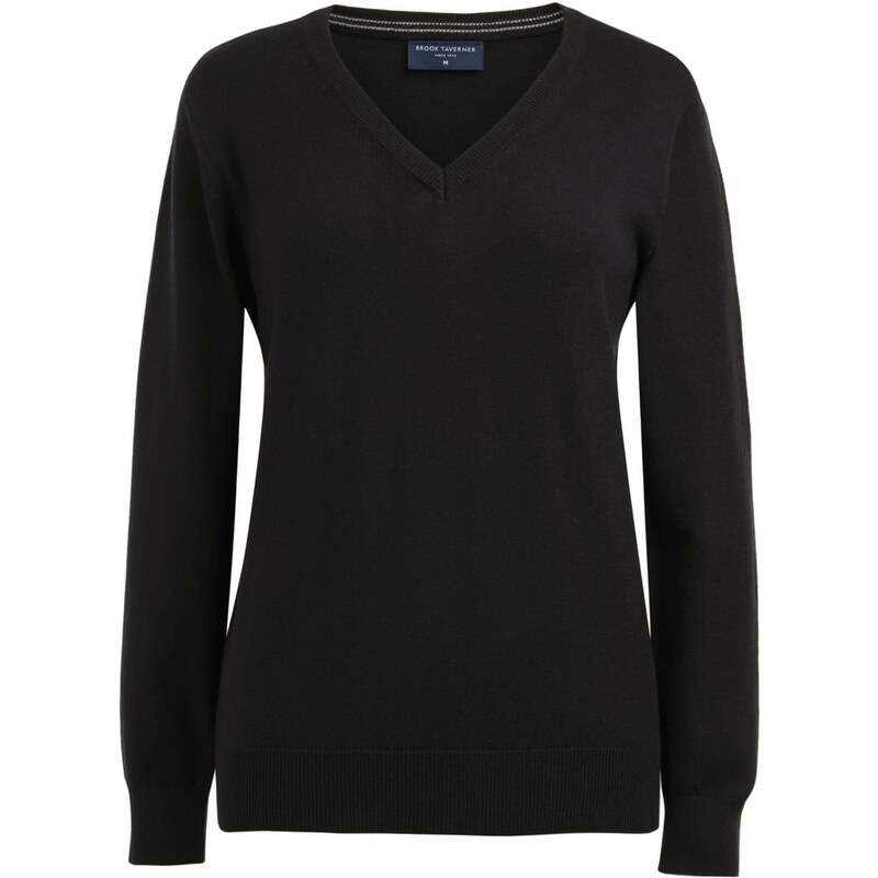 Dámsky pulóver do V merino vlna Riga Brook Taverner 59095854