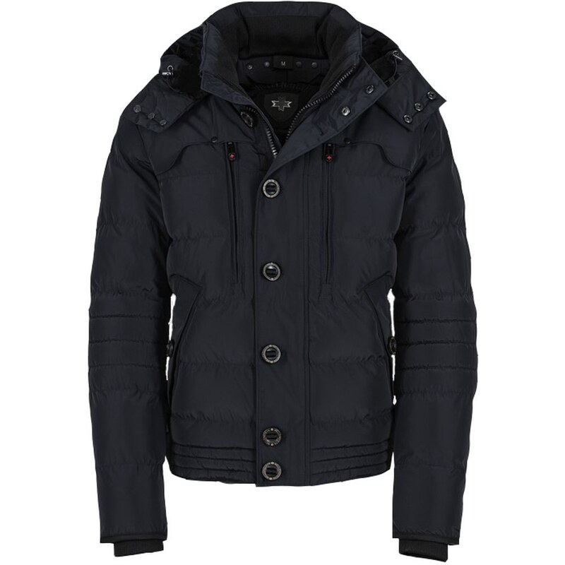 WELLENSTEYN Starstream pánska tmavomodrá funkčná bunda s kapucňou 59718344