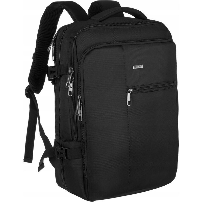 Peterson Čierny vodeodolný cestovný batoh s priestorom na notebook [DH 46638898