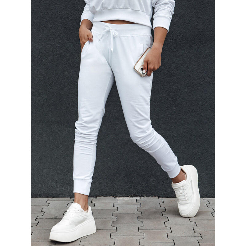 Spodnie dresowe damskie RELAX MODE białe Dstreet 65423681