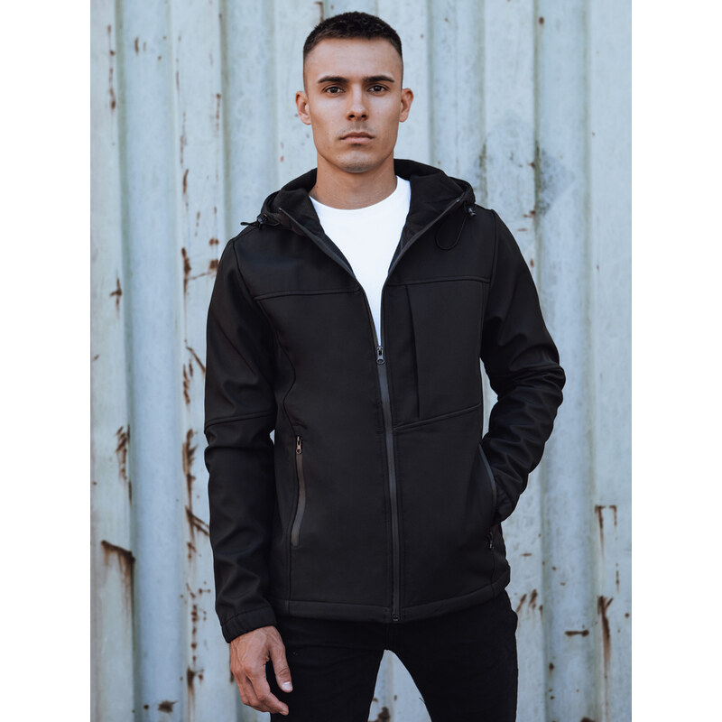 Pánska prechodná softshellová bunda s kapucňou Dstreet TX4815 65828611