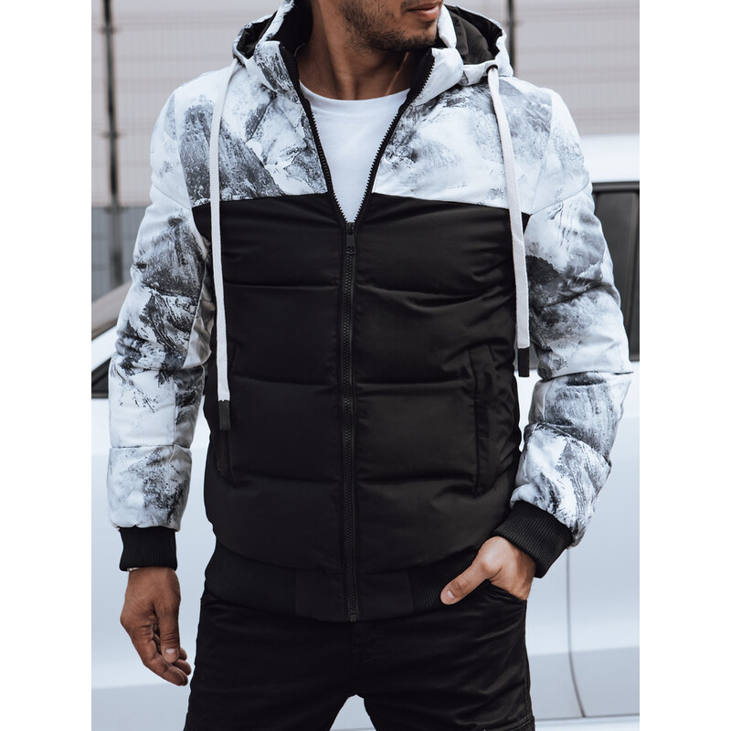 Pánska zimná bunda s kapucňou Dstreet TX4824 - výpredaj 67005327