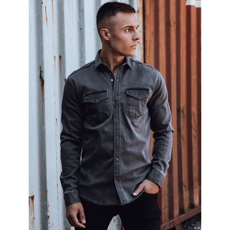 Pánska košeľa s dlhým rukávom Dstreet DX2586 66034131