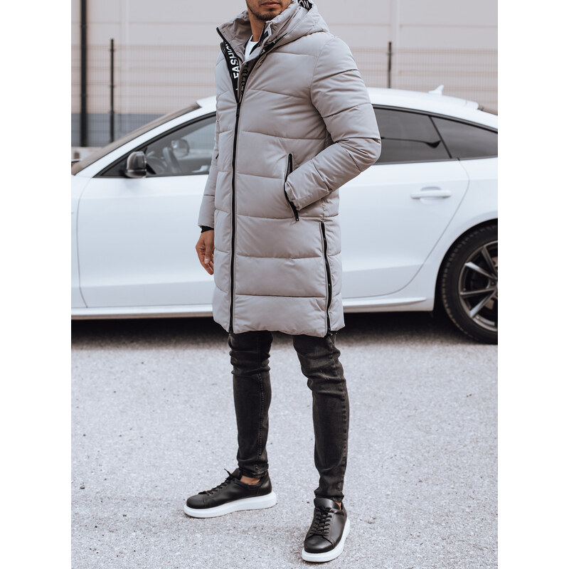 DStreet Pánska zimná dlhá bunda s kapucňou 58481206