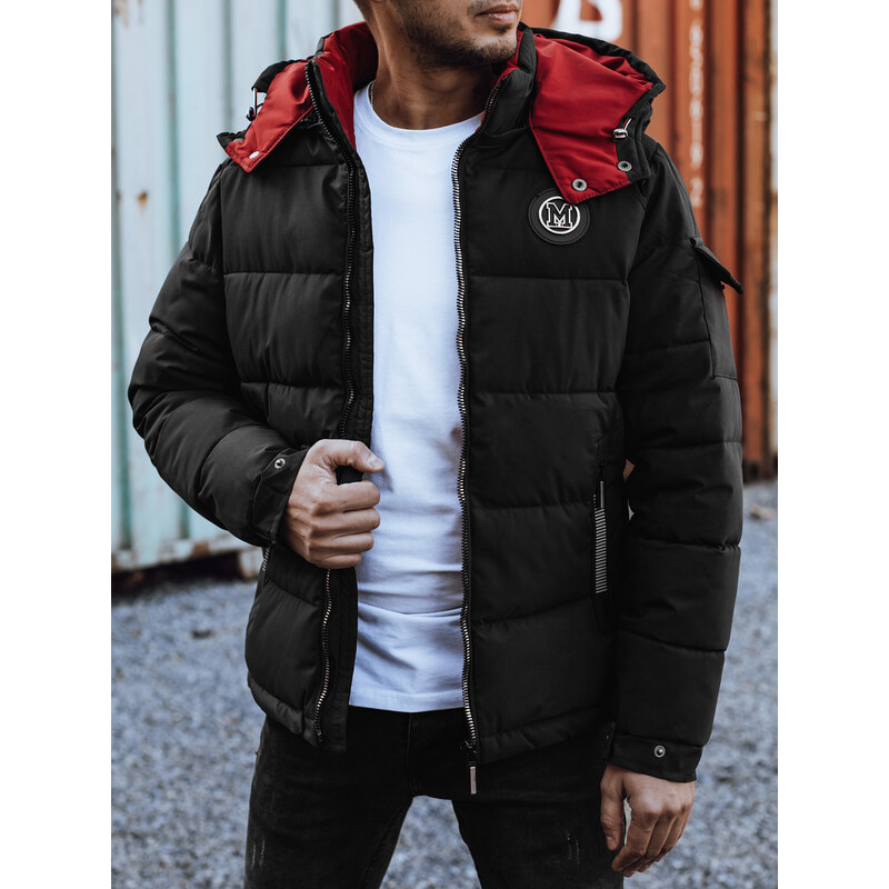 DStreet Pánska zimná prešívaná bunda s kapucňou 61026657