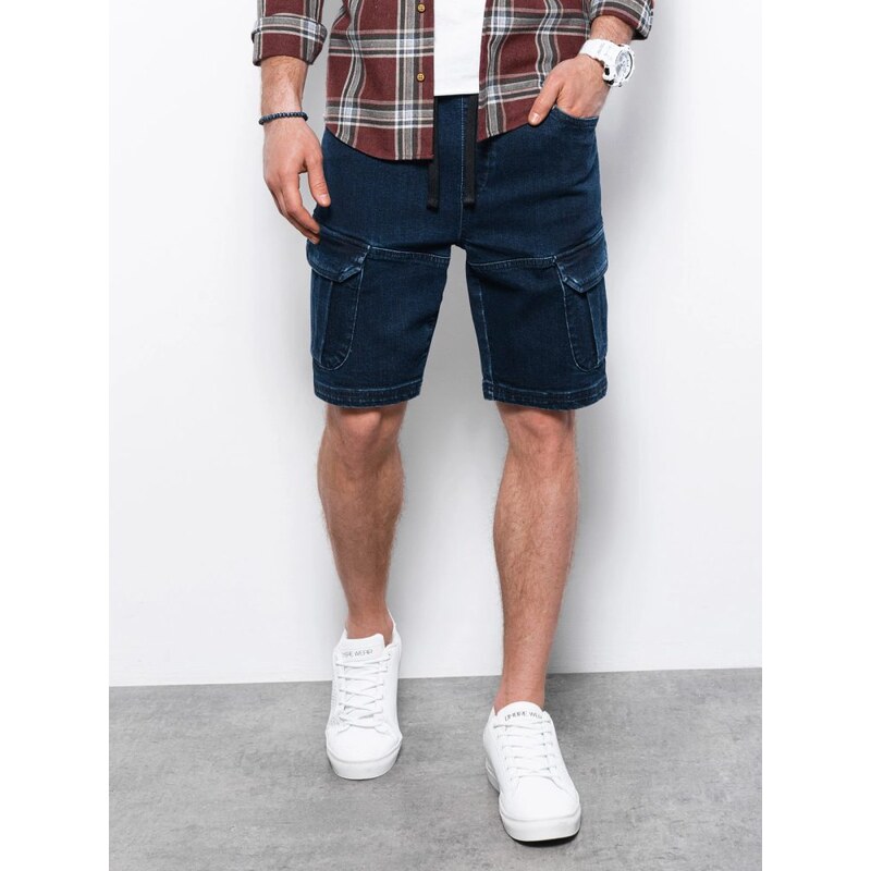 E-shop Buďchlap Trendy tmavo rifľové kraťasy W362