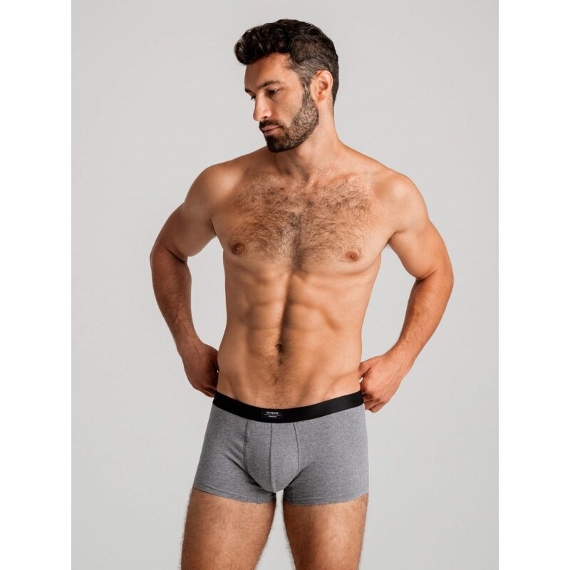 Ombre Clothing Štýlové šedé melírované boxerky U286 38002741