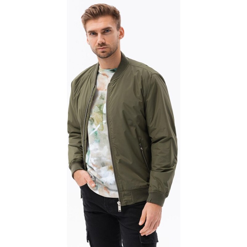 Buďchlap Prechodná olivová bunda C538 46472123