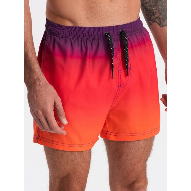 Ombre Clothing Oranžové plavky s ombre motívom V17 SRBS-0125 50369954