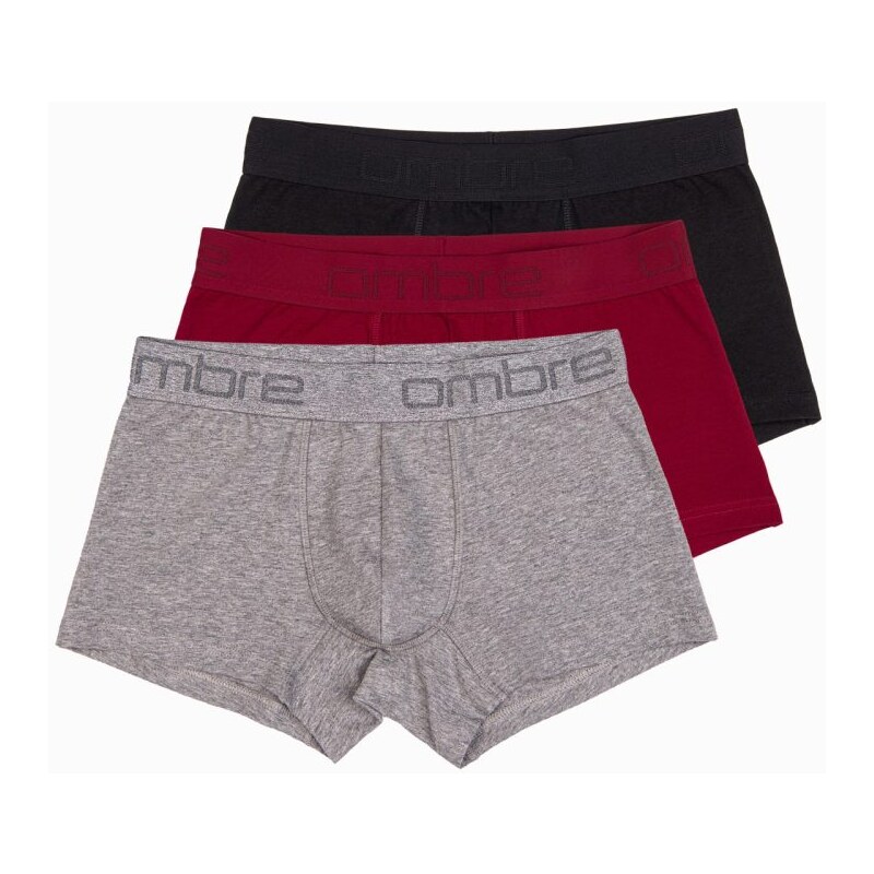 Ombre Clothing Mix štýlových boxeriek V3 UNBO-0105 (3 ks) 51418138