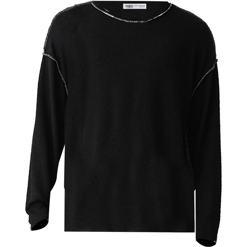 VAMOS CLO Sveter čierna / biela 60683330