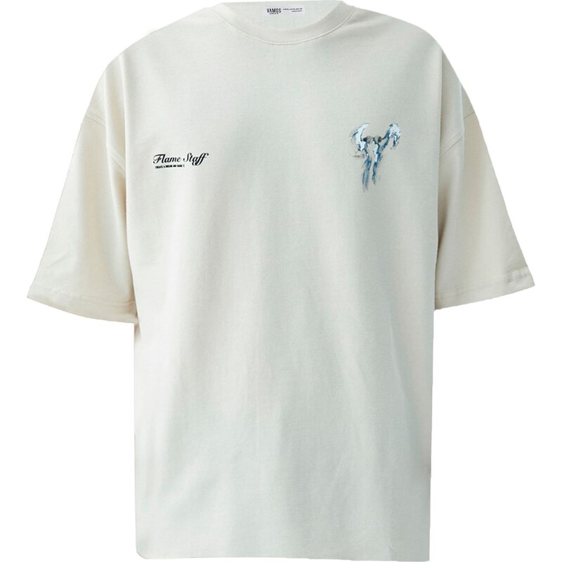 VAMOS CLO Tričko kamenná / zmiešané farby 60683326