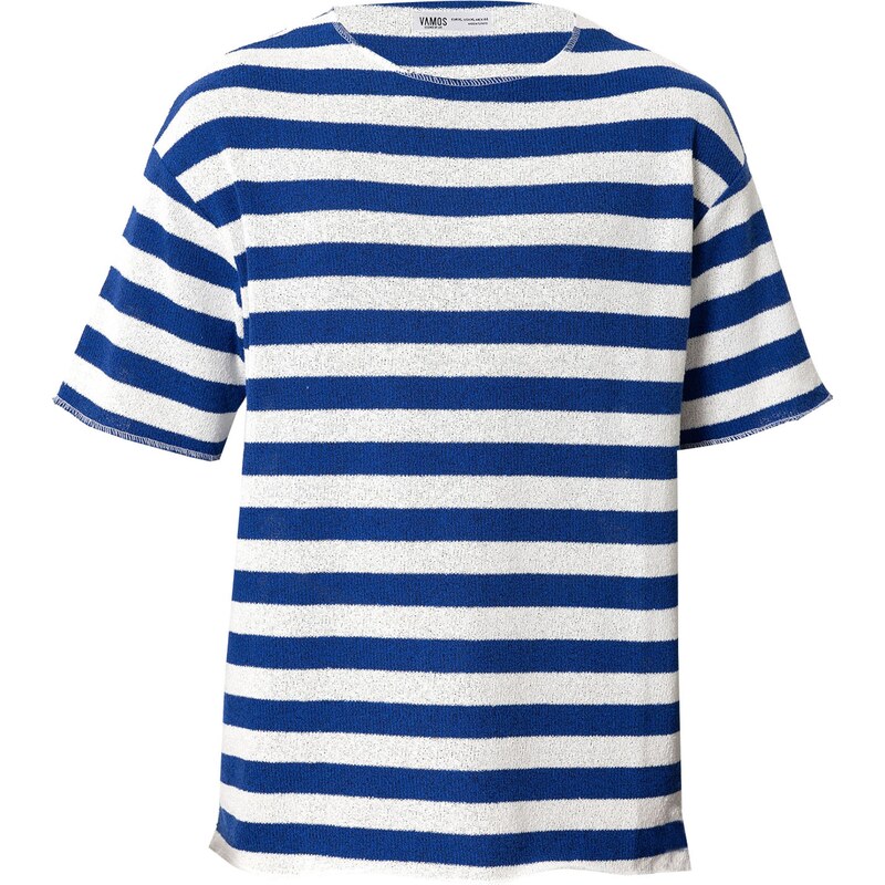 VAMOS CLO Tričko námornícka modrá / biela 60683311