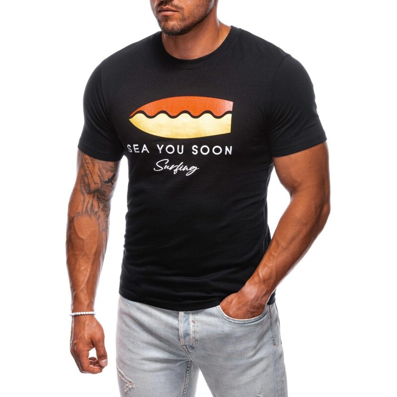 Inny Letné trendy čierne tričko S2003 55395993