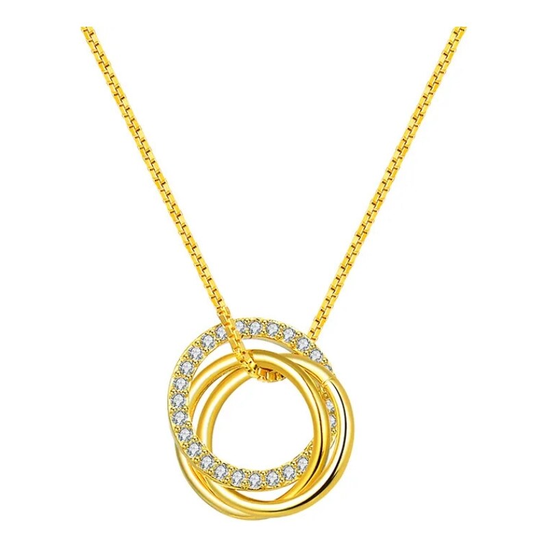 MAJYA Strieborná retiazka s príveskom DOLLY pozlátená 11282 64582266