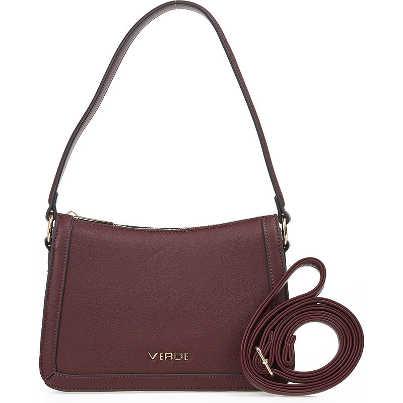 Verde Dámska crossbody kabelka 16-7545 Bordeaux 66578499