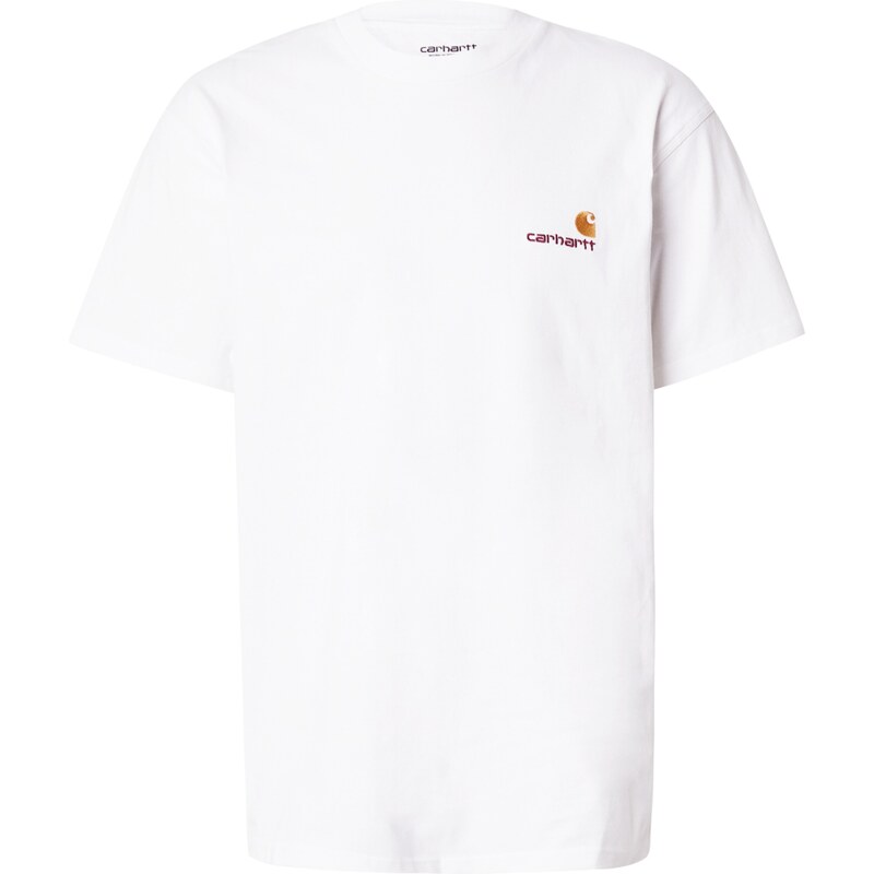 Carhartt WIP Tričko American zlatá / tmavočervená / biela 26849500
