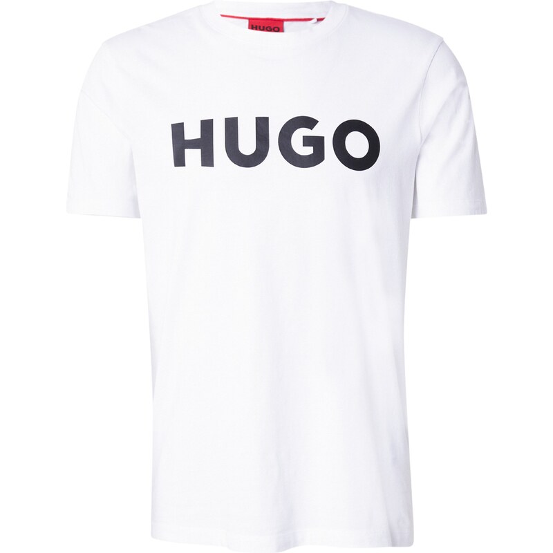 HUGO Tričko Dulivio čierna / biela 29359670