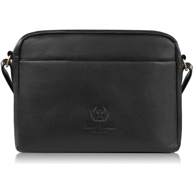 Paolo Peruzzi Dámska kožená taška cez rameno so zlatým kovaním SI-38 59761333