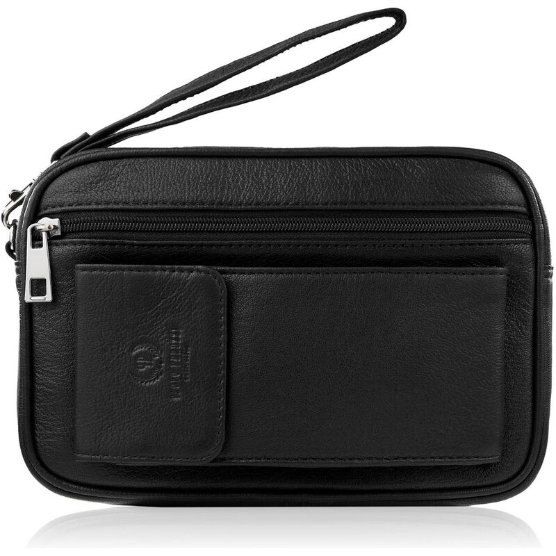 Paolo Peruzzi Pánska kožená taška s priestorom na telefón T-132-BL | 59761332