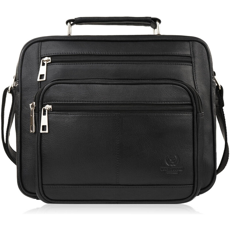 Paolo Peruzzi Pánska kožená taška cez rameno a do ruky T-126-BL | 59761330