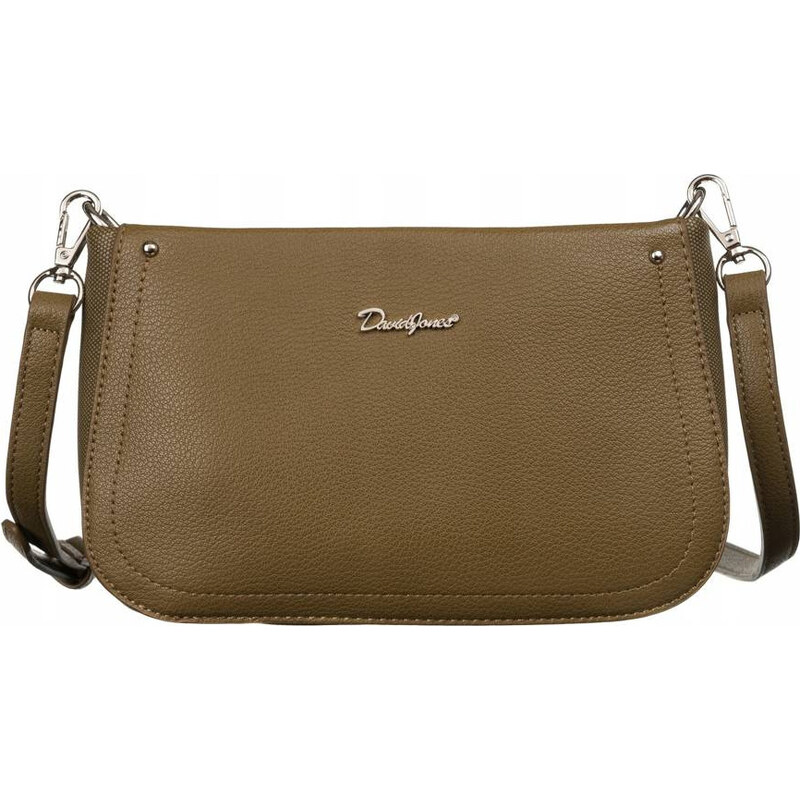 David Jones khaki štýlová crossbody kabelka CM6557 D.GREEN 35059117