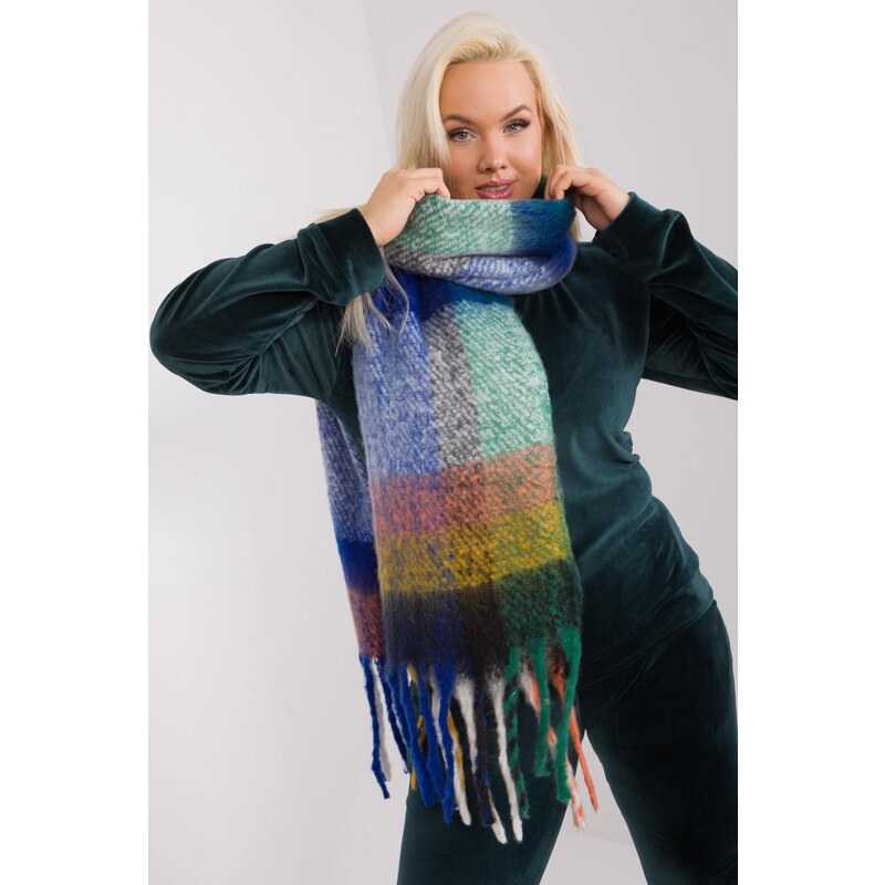 MladaModa Hrejivý károvaný šál so strapcami model 31331 farba 59762346