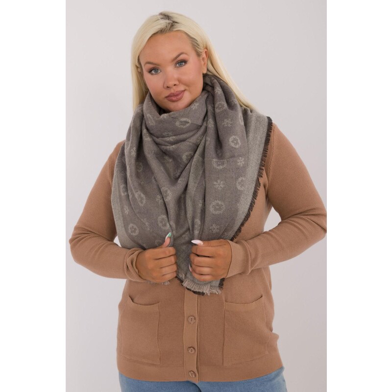MladaModa Hrejivý vzorovaný dámsky šál model 70161 béžový 59762381