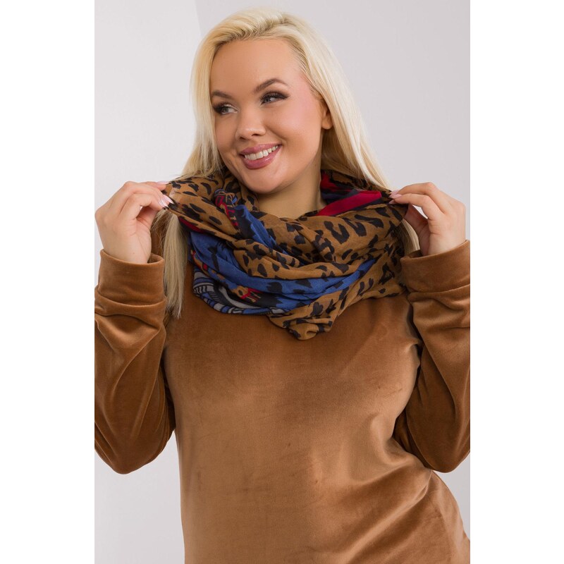 MladaModa Viskózová komínová šatka model 6121 kráľovská modrá 59762386