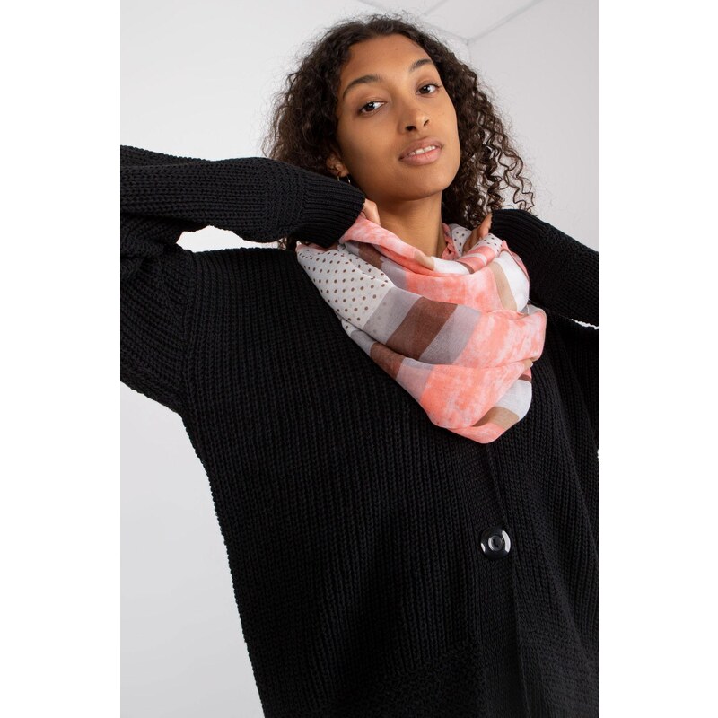 MladaModa Viskózová komínová šatka model 10117 koralová 59762394