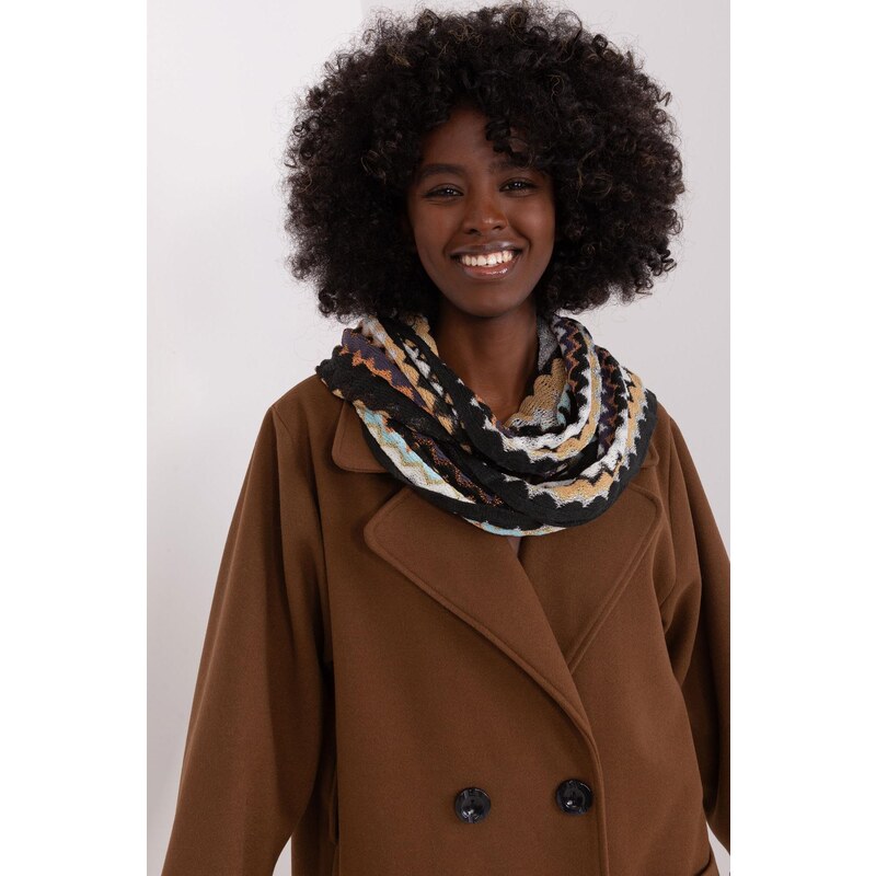 MladaModa Úpletový vzorovaný dámsky komín model 48661 zelený 59762407