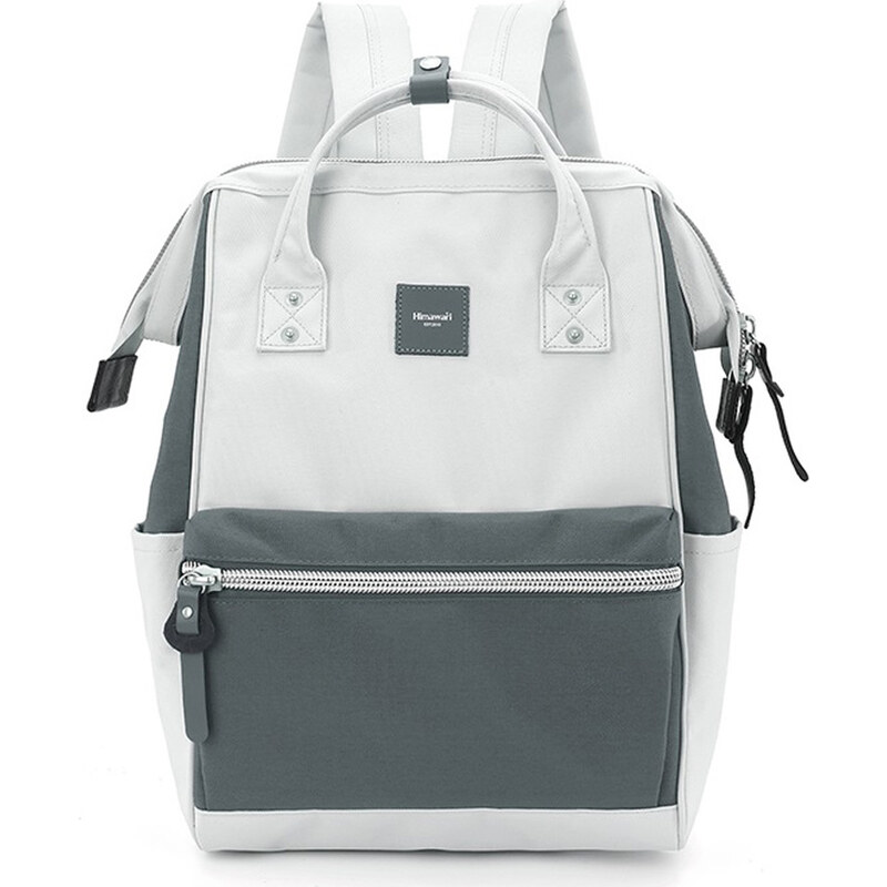 BASIC Sivý priestranný batoh na notebook Himawari s USB portom 1881-42 57113241