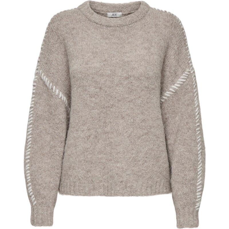 JDY Sveter JDYZoey tmavošedá / biela 59772206