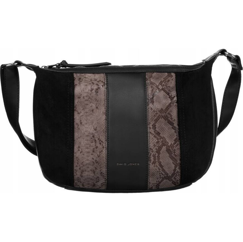 David Jones čierna vzorovaná crossbody kabelka 6885-1 52671878