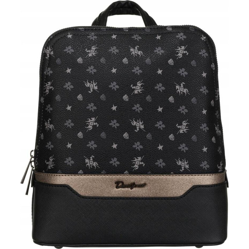 David Jones Čierny vzorovaný plecniak 6866-2 52671755
